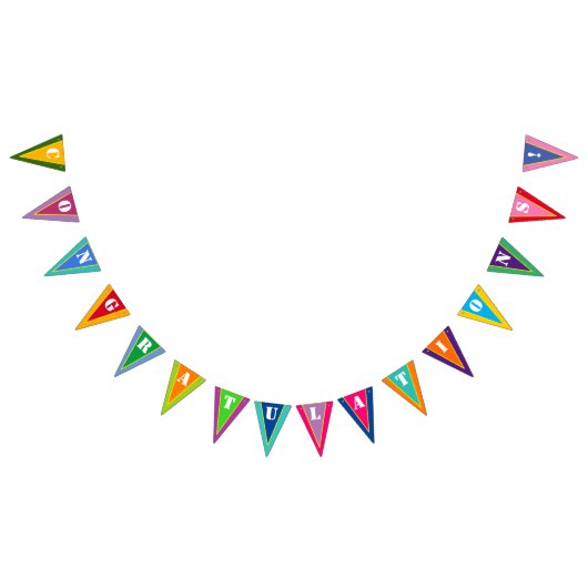 Multicolor Wimpelkette (Alle)