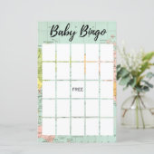 Multicolor World - Baby Shower Bingo (Stehend Vorderseite)