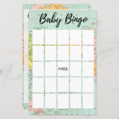 Multicolor World - Baby Shower Bingo (Vorne/Hinten)