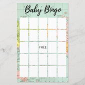 Multicolor World - Baby Shower Bingo (Vorderseite)