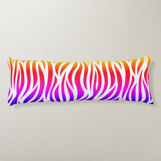 Multicolor Zebra Druckkissen Seitenschläferkissen (Rückseite)
