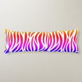 Multicolor Zebra Druckkissen Seitenschläferkissen (Vorderseite)