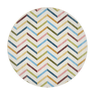 MultiColor Zickzack Cutting Board Schneidebrett