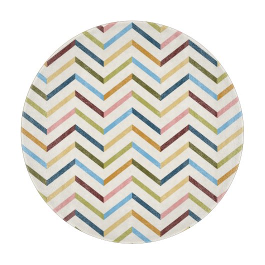 MultiColor Zickzack Cutting Board Schneidebrett (Vorderseite)