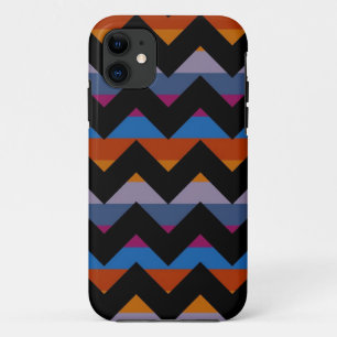 Multicolor Zickzack Zigzag Streifenmuster iPhone 11 Hülle