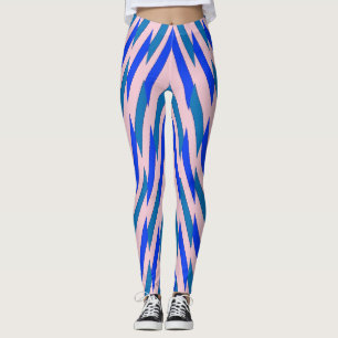 Multicolor-Zickzag-Muster "Ratti_Creative_Arts Leg Leggings