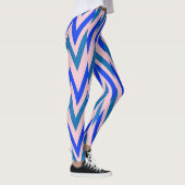 Multicolor-Zickzag-Muster "Ratti_Creative_Arts Leg Leggings (Rechts)