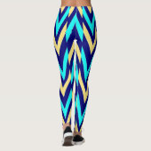 Multicolor-Zickzag-Muster "Ratti_Creative_Arts Leg Leggings (Rückseite)