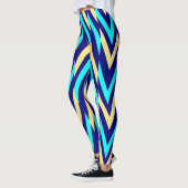 Multicolor-Zickzag-Muster "Ratti_Creative_Arts Leg Leggings (Links)