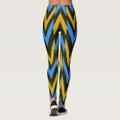 Multicolor-Zickzag-Muster "Ratti_Creative_Arts Leg Leggings (Rückseite)