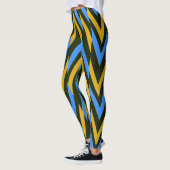 Multicolor-Zickzag-Muster "Ratti_Creative_Arts Leg Leggings (Links)