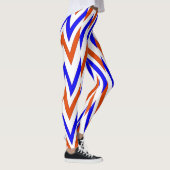 Multicolor-Zickzag-Muster "Ratti_Creative_Arts Leg Leggings (Rechts)