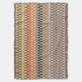 Multicolor Zigzag Muster Decke (Vorderseite Vertikal)