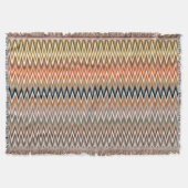 Multicolor Zigzag Muster Decke (Vorderseite)