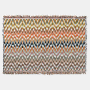 Multicolor Zigzag Muster Decke