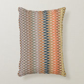 Multicolor Zigzag Muster Dekokissen (Vorderseite(Vertikal))