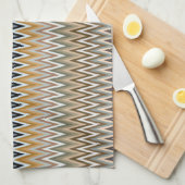 Multicolor Zigzag Muster Geschirrtuch (Viertel Falte)