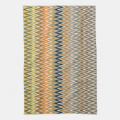 Multicolor Zigzag Muster Geschirrtuch (Vertikal)