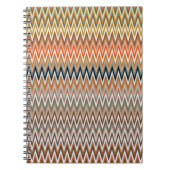 Multicolor Zigzag Muster Notizblock (Vorderseite)