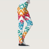 Multicolor zigzag Muster "Ratti_Creative_Arts" L Leggings (Rechts)