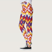 Multicolor zigzag Muster "Ratti_Creative_Arts" Leggings (Links)