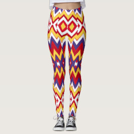 Multicolor zigzag Muster "Ratti_Creative_Arts" Leggings