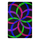 Multicolorbild 8 Geometrische Mini-Zwischenablage Mini Klemmbrett (Rückseite)