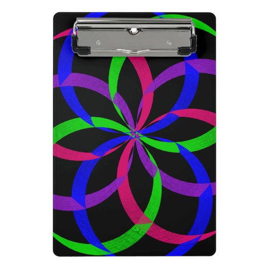 Multicolorbild 8 Geometrische Mini-Zwischenablage Mini Klemmbrett (Vorderseite)