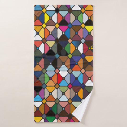 Multicolore geometrische Muster mit Achteckform Badehandtuch (Badehandtuch)