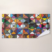 Multicolore geometrische Muster mit Achteckform Badehandtuch (Badehandtuch)