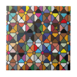 Multicolore geometrische Muster mit Achteckform Fliese