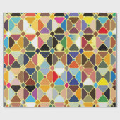 Multicolore geometrische Muster mit Achteckform Geschenkpapier (Flach)