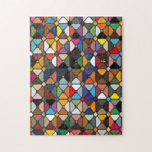 Multicolore geometrische Muster mit Achteckform Puzzle