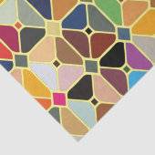 Multicolore geometrische Muster mit Achteckform Seidenpapier (Detail)