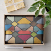 Multicolore geometrische Muster mit Achteckform Seidenpapier (Geschenk)
