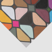 Multicolore geometrische Muster mit Achteckform Seidenpapier (Ausschnitt)