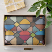 Multicolore geometrische Muster mit Achteckform Seidenpapier (Geschenk)