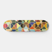 Multicolore geometrische Muster mit Achteckform Skateboard (Horizontal)