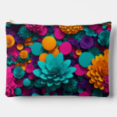 Multicolored Abstract Artwork Pouch Zubehörtasche (Vorderseite)