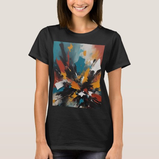  Multicolored Abstract Artwork T  - shirt (Vorderseite)