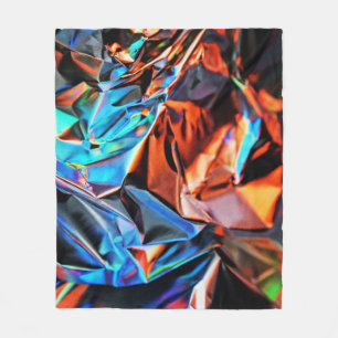 Multicolored abstract painting fleecedecke