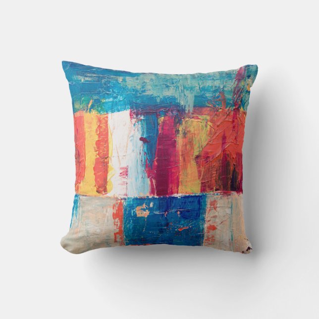 Multicolored abstract painting kissen (Vorderseite)