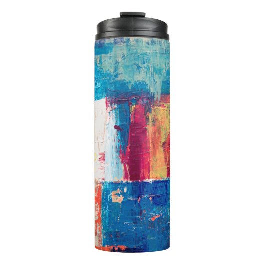 Multicolored abstract painting thermosbecher (Vorderseite)