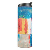 Multicolored abstract painting thermosbecher (Nach links gedreht)