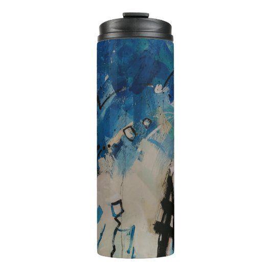Multicolored abstract wall thermosbecher (Vorderseite)