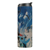 Multicolored abstract wall thermosbecher (Nach links gedreht)