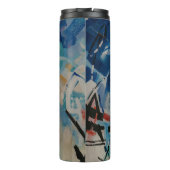 Multicolored abstract wall thermosbecher (Rückseite)