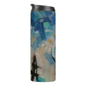 Multicolored abstract wall thermosbecher (Nach rechts gedreht)