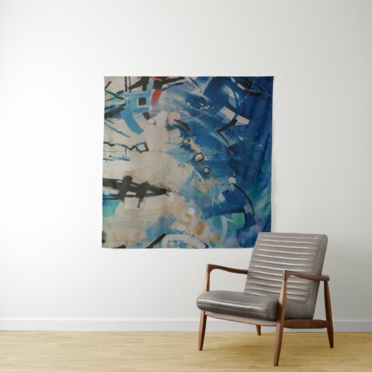Multicolored abstract wall wandteppich (Beispiel (Horizontal))