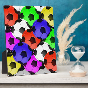 Multicolored American Soccer or Football Fotoplatte